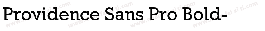Providence Sans Pro Bold字体转换